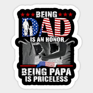 Dad An Honor Being Papa Is Priceless Sticker